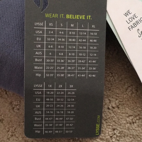 Lysse Hi-waist Stretch Denim Leggings NWT SZ S - Picture 7 of 7